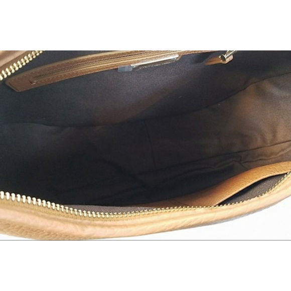 GiGi New York Cognac Brown Leather Crossbody Bag - Picture 4 of 4